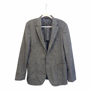 Southern Proper Gentleman’s Jacket Gray‎ Linen Blend Blazer R40 H1